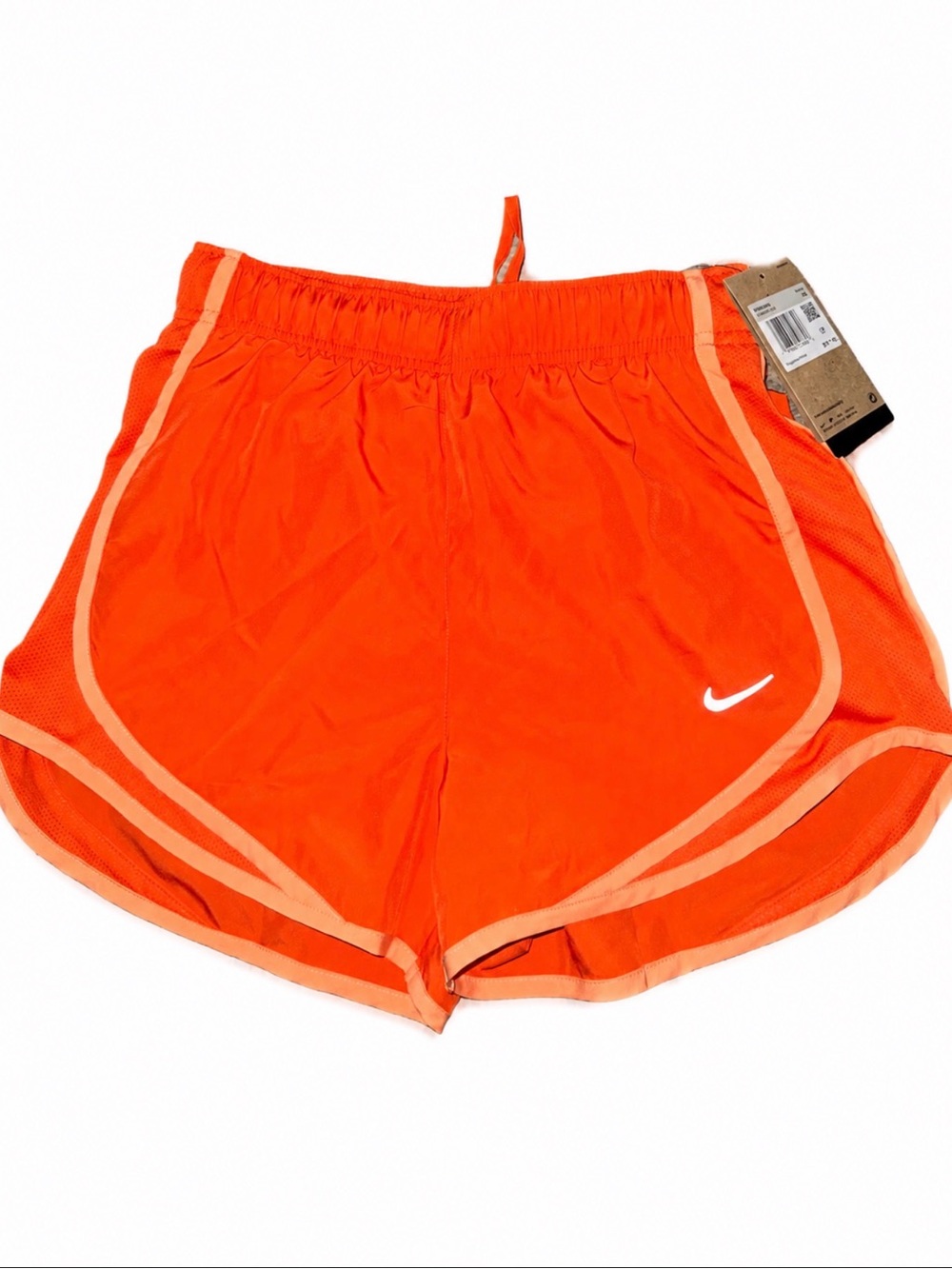 Nike Women's Bright Orange Athletic Running Shorts